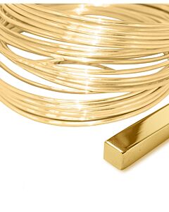 14ct Yellow Gold Square Wire | SMO Gold Bullion Jewellery Wire 