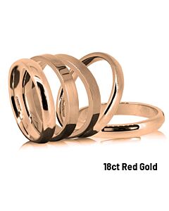 18ct RED GOLD WEDDING RINGS BLANK
