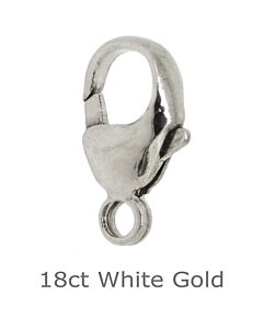 18ct WHITE GOLD CARABINERS CATCH