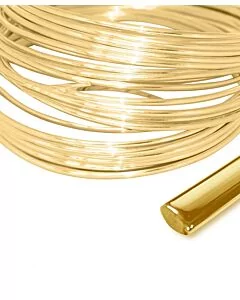 18ct YELLOW GOLD COURT SHAPE WIRE