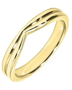 3.25mm Shaped Wedding Ring | W580