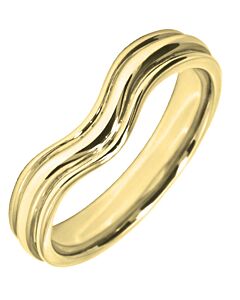 3.75mm Shaped Wedding Ring | W577