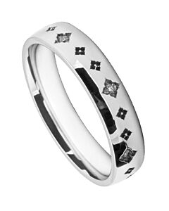 4mm Wedding Ring W7002 Pattern - Laser Engraving Wedding Ring