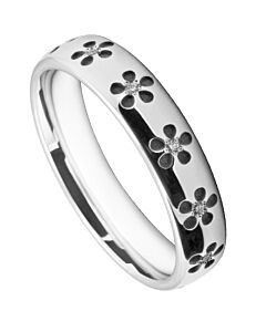 4mm Wedding Ring W7005 Pattern - Laser Engraving Wedding Ring