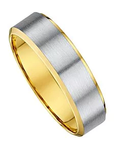 5mm Two Tone Gold Wedding Ring |  238A02