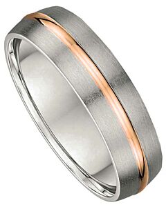 6mm Two Tone Gold Wedding Ring | 782A00