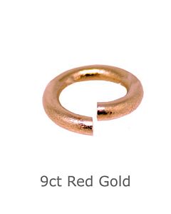 9ct RED GOLD OPEN ROUND JUMP RINGS
