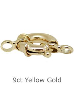 9ct YELLOW GOLD JUMBO BOLT RINGS