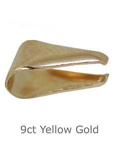 9CT YELLOW GOLD PENDANT BAIL LOOP TRIANGULAR