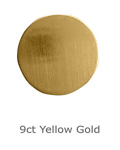 9ct YELLOW GOLD ROUND BLANK STAMPED SHAPE