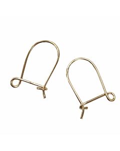 9CT YELLOW GOLD SAFETY EAR WIRE