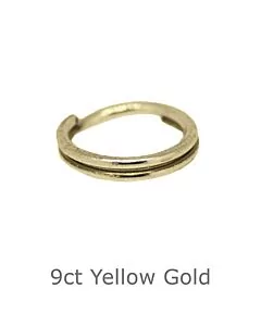 9ct YELLOW GOLD SPLIT RINGS