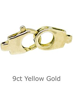 9CT YELLOW GOLD TWO PART TRIGGER CLASP