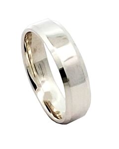Diamond Cut Wedding Ring CUT 1 bevel edge & polish finish