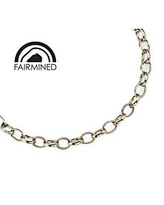 FAIRMINED 9ct WHITE GOLD LOOSE TRACE CHAINS