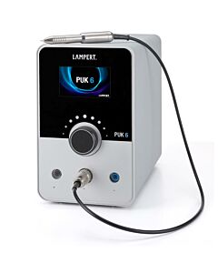 LAMPERT PUK 6 WITH 10 x MICROSCOPE WITH ARTICULATED ARM AND ARGON REGULATOR.