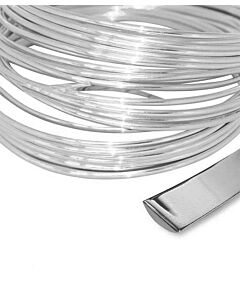 Silver D Shape Wire