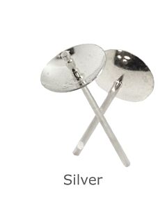 SILVER EARRING CUP PEG POST