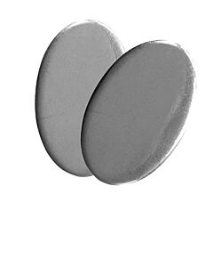 SILVER OVAL BLANK STAMPED SHAPE