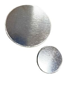 SILVER ROUND BLANK STAMPED SHAPE