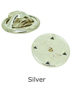 SILVER STUD BACK FITTING FOR TIE PIN 10mm