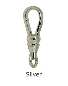 SILVER SWIVEL ALBERT CLASP | MOVEABLE LOOP 17.00MM