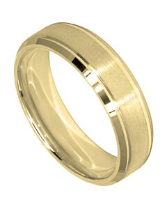 Wedding Ring Diamond CUT 25 STEP GROOVE BEVEL EDGE MATT FINISH