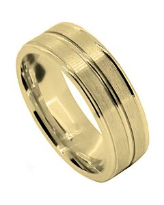 Wedding Ring Diamond CUT 38 TRIPLE DOME CUT MATT FINISH