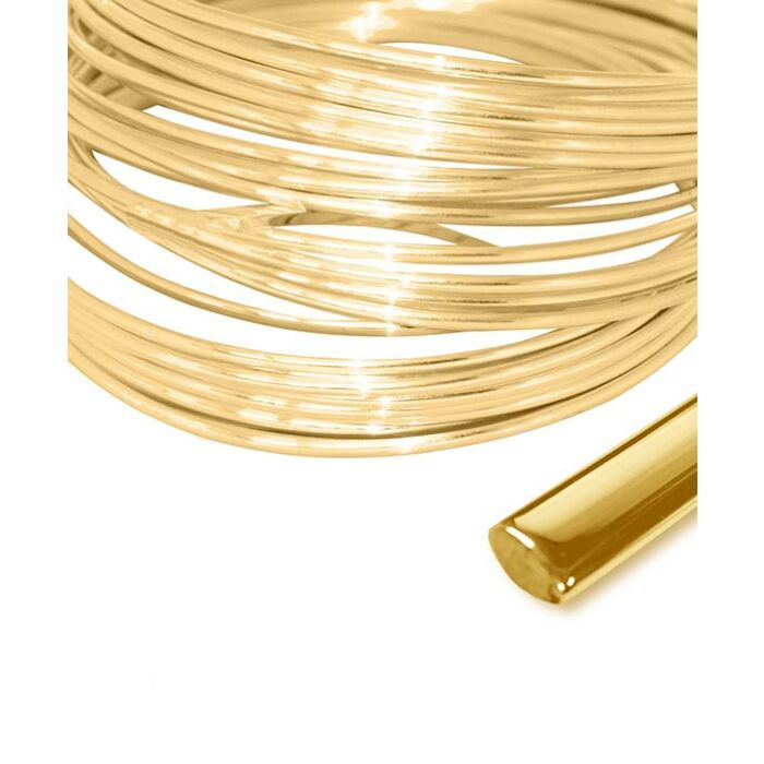 18ct YELLOW GOLD COURT SHAPE WIRE