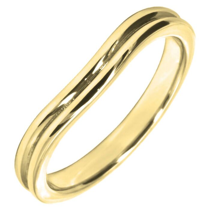 2.75mm Shaped Wedding Ring | W576