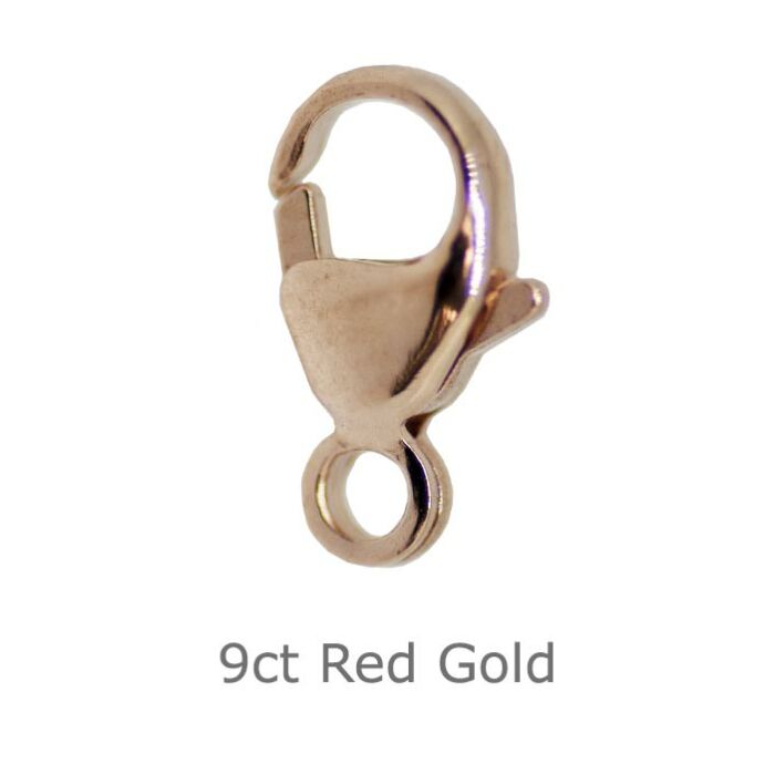 9ct RED GOLD CARABINERS CATCH 9mm