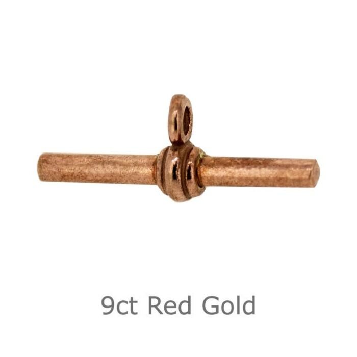 9ct RED GOLD T BAR 
