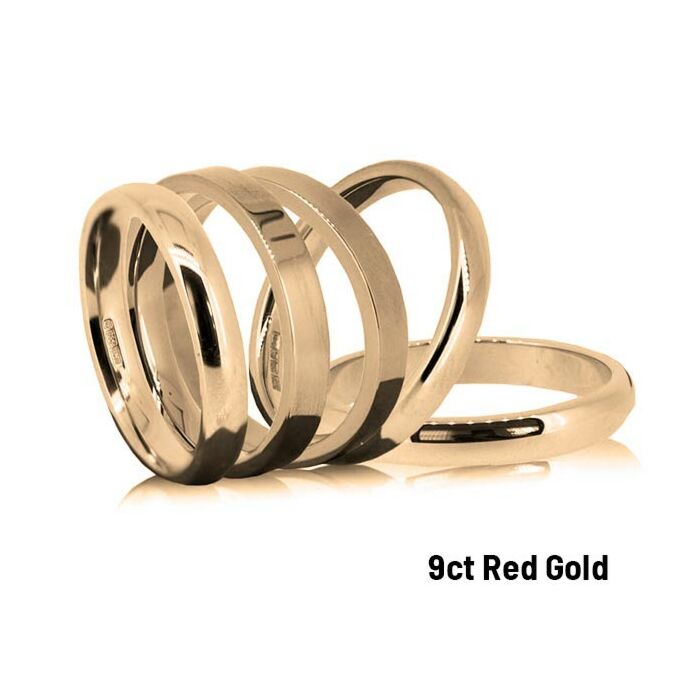 9ct RED GOLD WEDDING RINGS BLANK