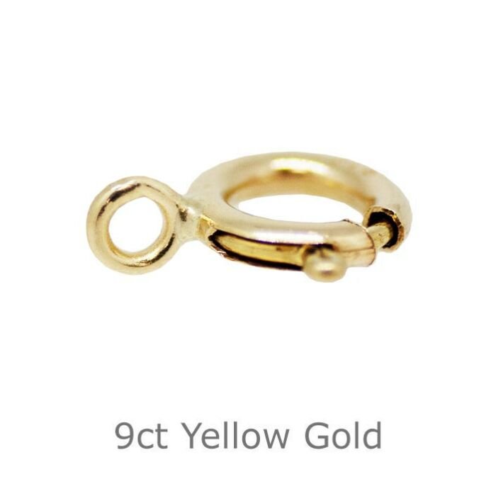 9ct YELLOW GOLD CLOSED BOLT RINGS