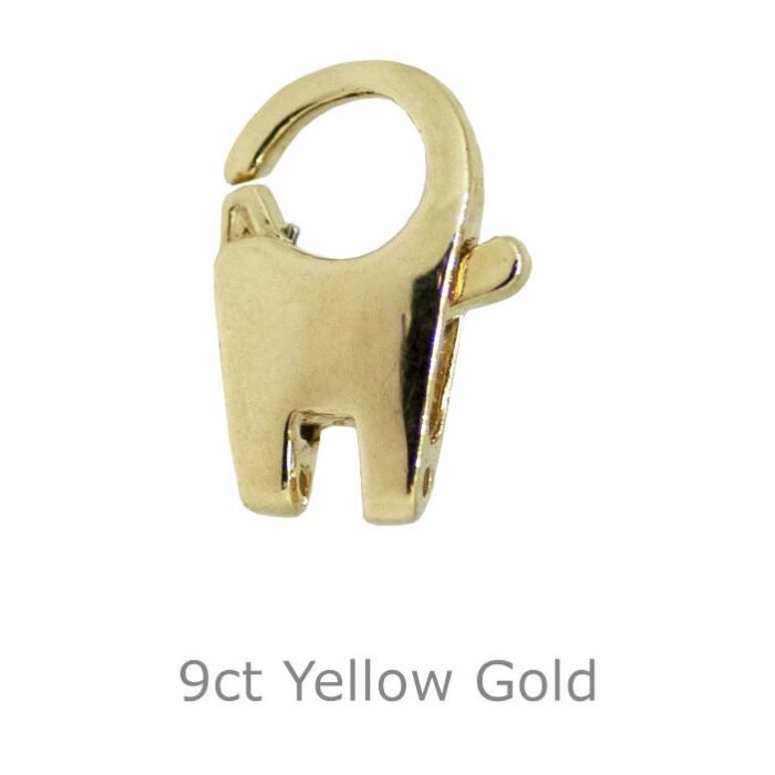 9CT YELLOW GOLD MONSTER CATCH 14MM