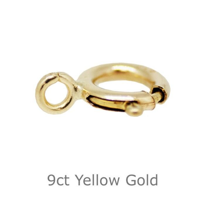 9ct YELLOW GOLD OPEN BOLT RINGS