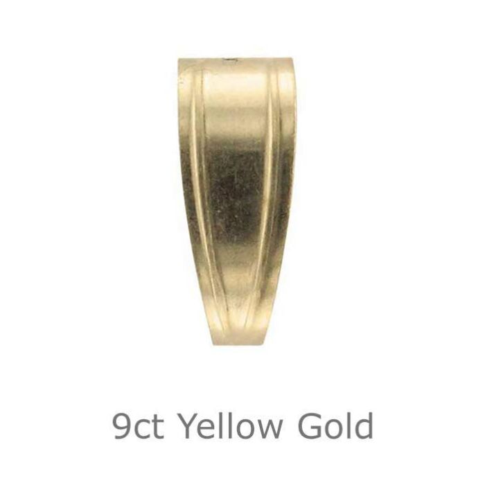 9CT YELLOW GOLD PENDANT BAIL FRAME LOOP 7.44MM