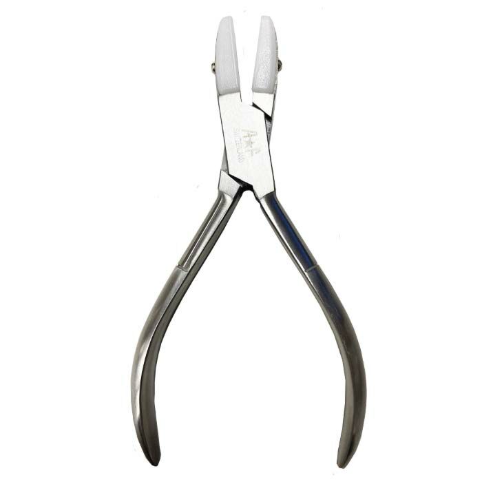 A*F SWITZERLAND 12mm Jaw Pliers Flat Nosed with Nylon