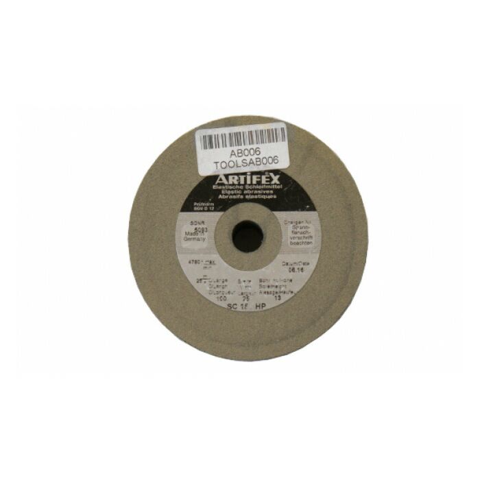 Artifex Abrasive Wheel 100mm x 25mm x 13mm Grit 250 HP,  TOOLSAB007