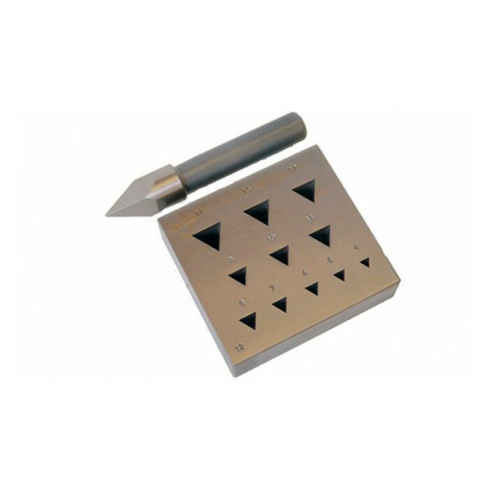 Collet Block Punch - Triangular Shape 4.00mm - 14.00mm 17Â°
