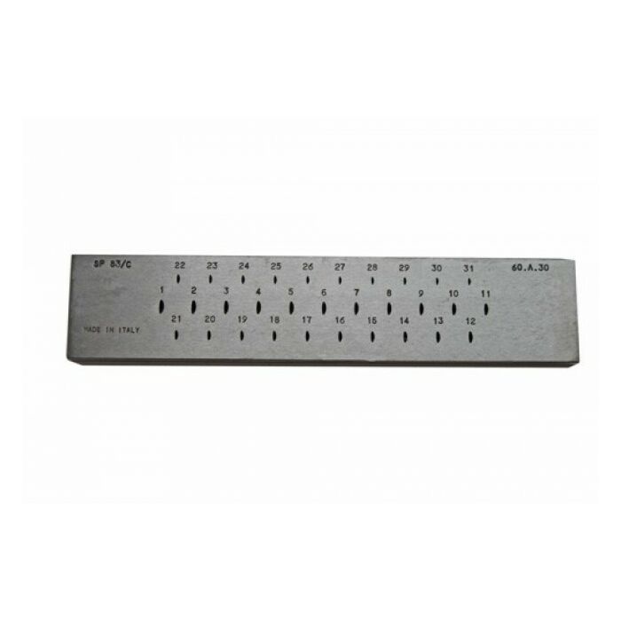 Court Shaped Draw Plate with 31 Holes