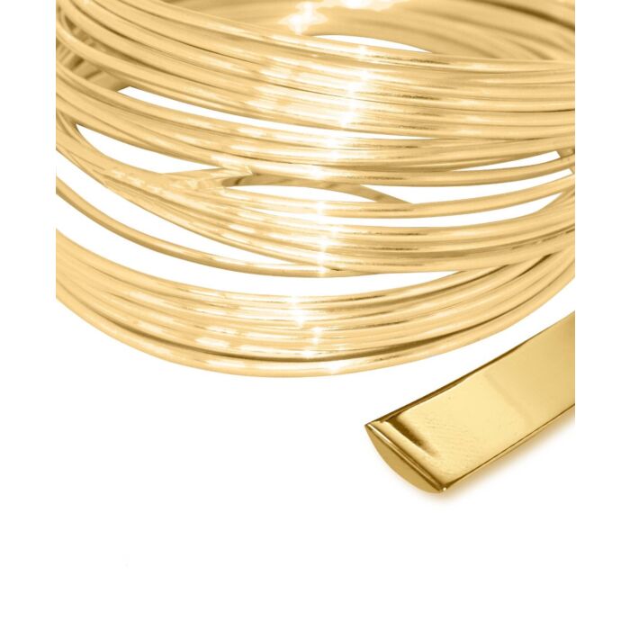Gold D Shape Wire