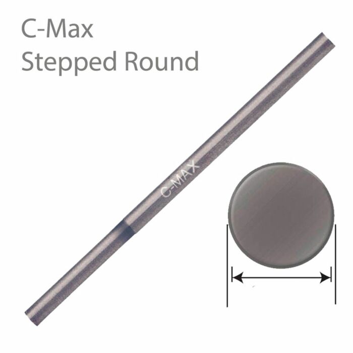 GRS C-MAX STEPPED ROUND GRAVER BLANK, 1.2MM,  TOOLSGR303
