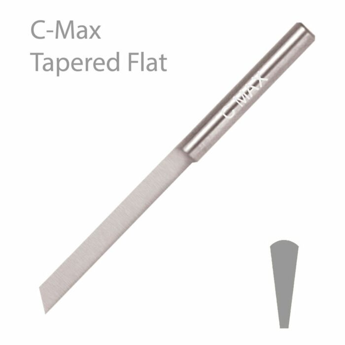 GRS C-MAX TAPERED FLAT GRAVER, NO.2, 0.2MM