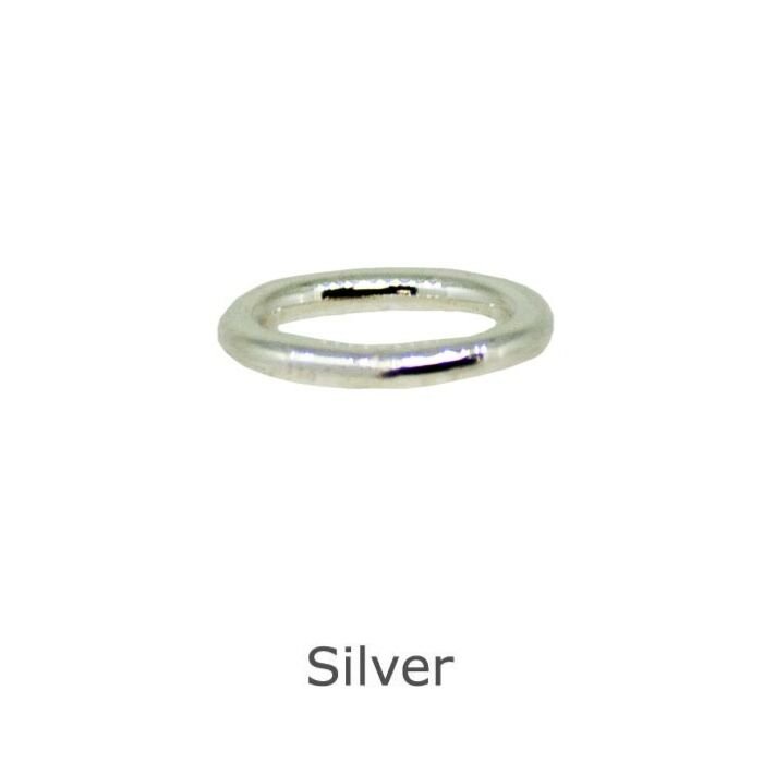 Silver Oval Jump Ring open 7mm