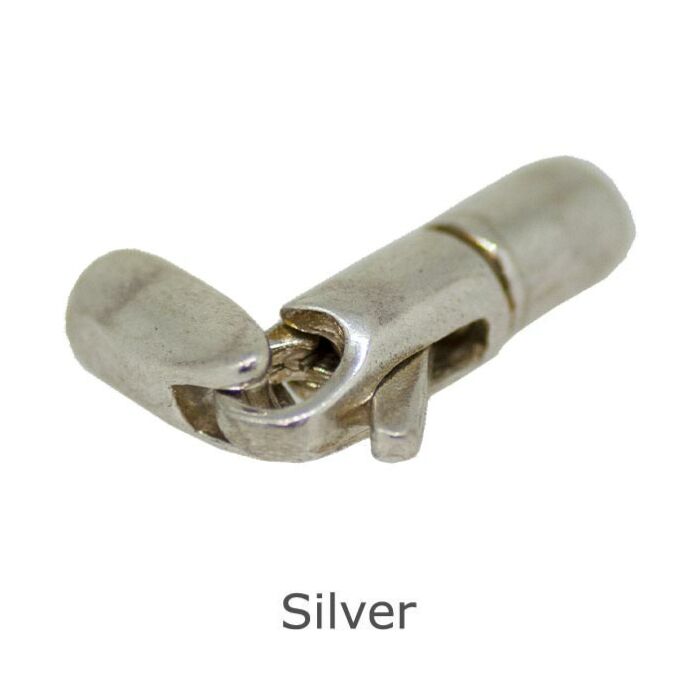 SILVER ROUND SWIVEL CLASP with 2.2mm inside diameter