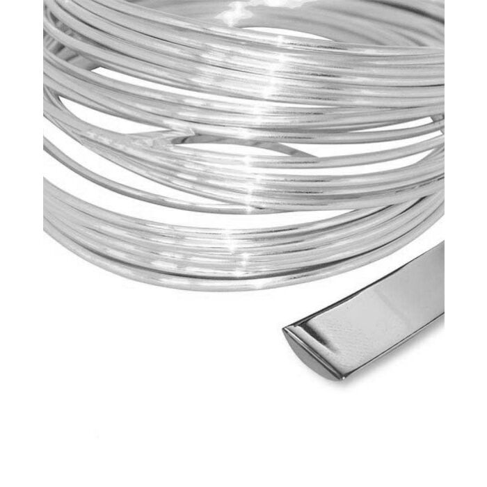Sterling Silver D Shape Wire