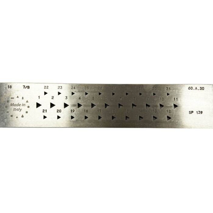 Triangular Shape Draw Plate with 31 Holes