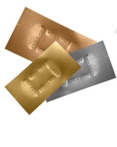 2 gram Gold and Platinum Solder Panels 