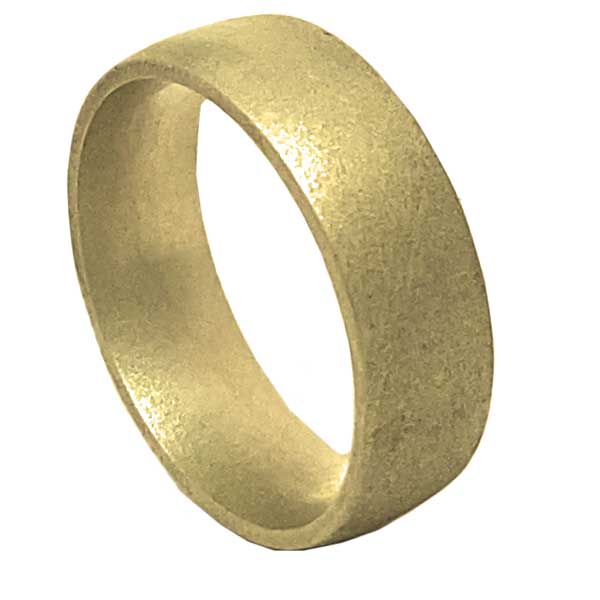 sandblast wedding ring gold